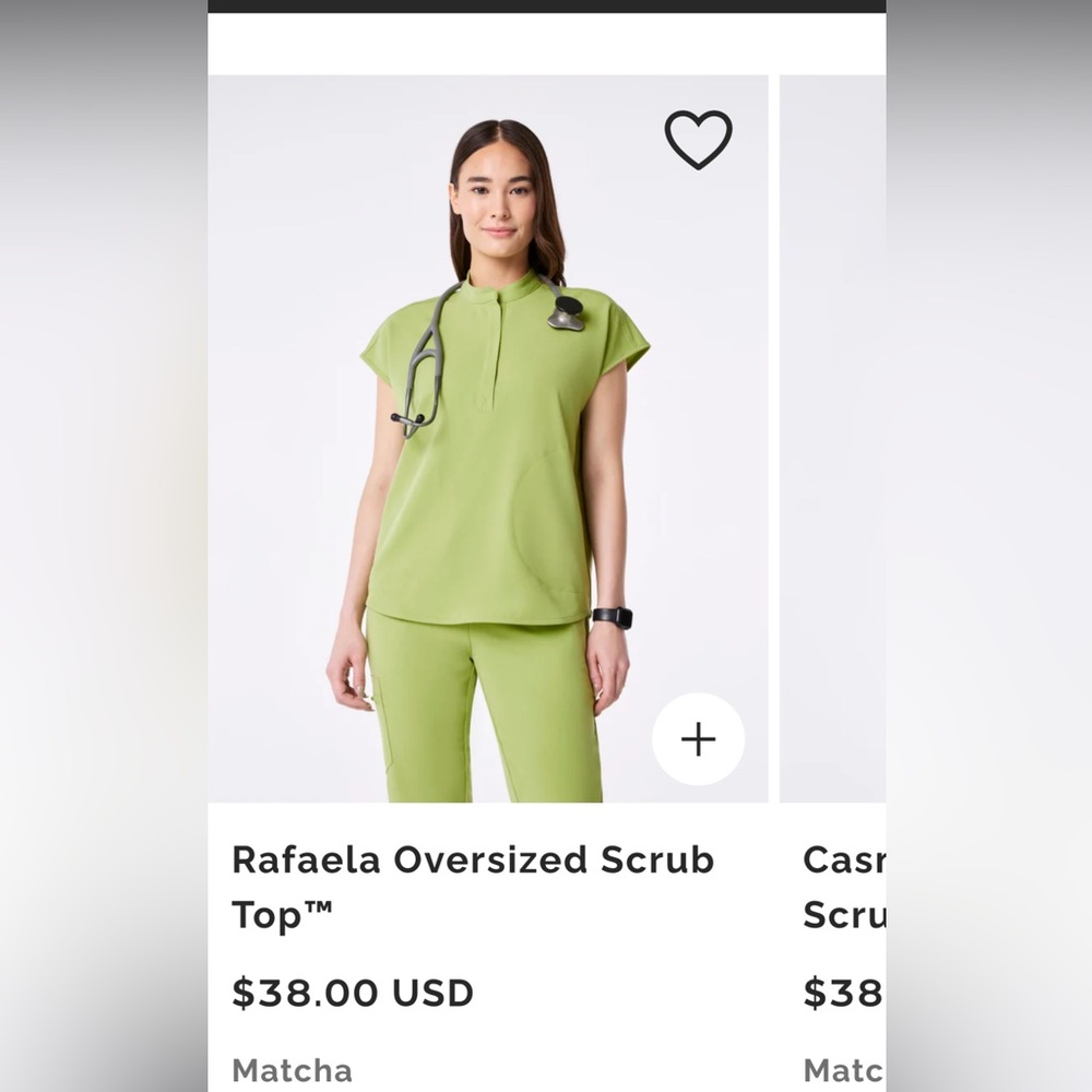 Figs MATCHA Rafaela Oversized Scrub Top - Limited Edition